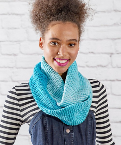 Crochet Faux Fair Isle Cowl