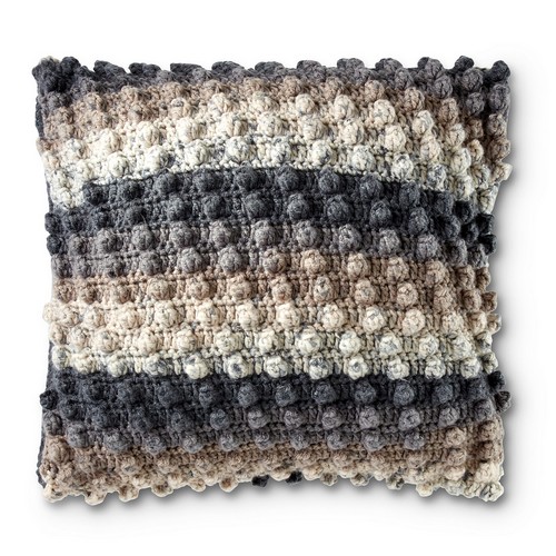 Crochet Crochet Popcorn Pillow