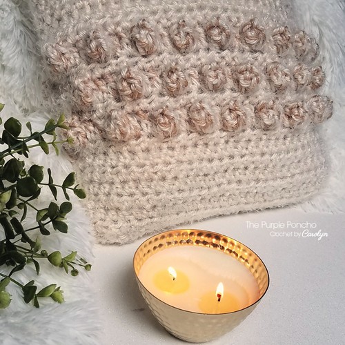 Crochet Hygge Popcorn Pillow