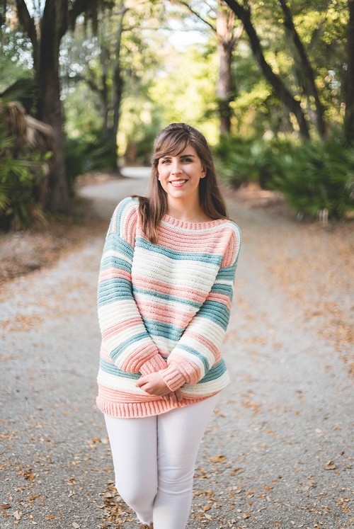 Crochet Magic Stripe Sweater