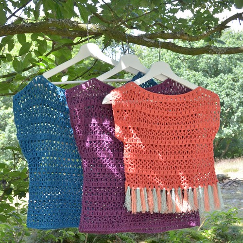 Crochet Sweater With Short Sleeves