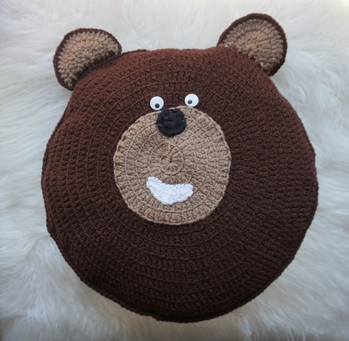 Crochet Theodore Bear Pillow Pal