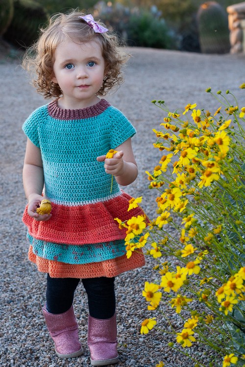 Crochet Toddler Ruffle Sweater