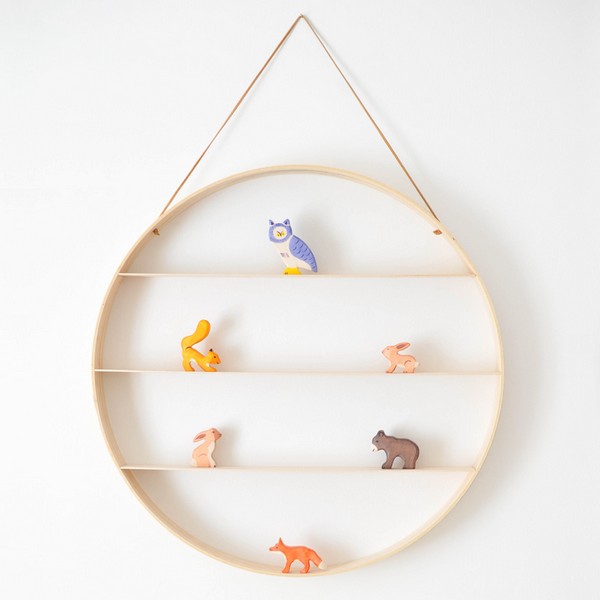 DIY Circle Wood Shelf