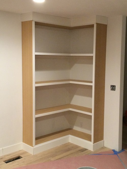 DIY Corner Bookcase