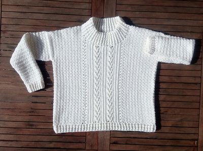 Free white Gansey Pattern