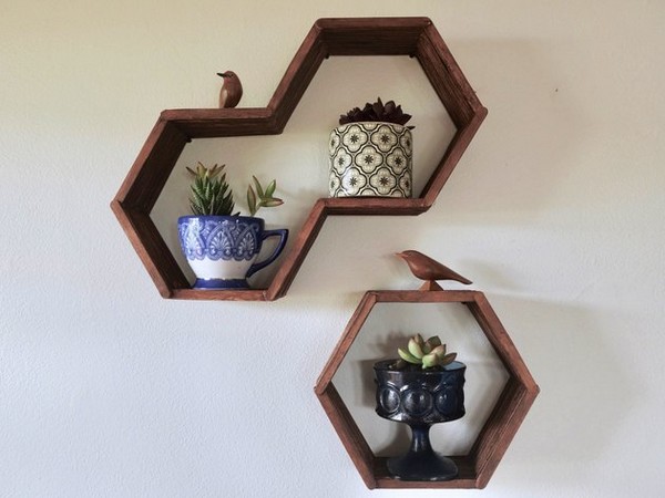 Hexagon Honeycomb Shelves