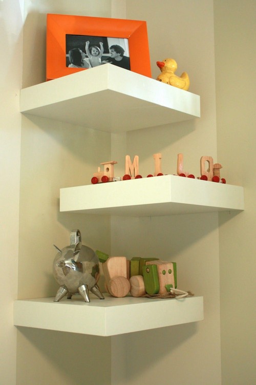 Pin Traci Bedroom Inspiration Corner Wall Shelves