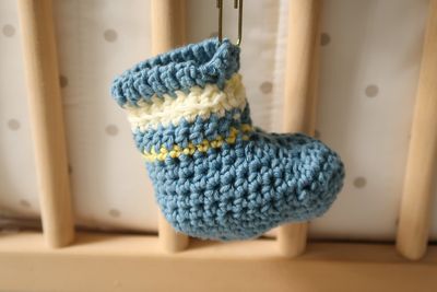 Crochet Boutchou Baby Booties Free Pattern