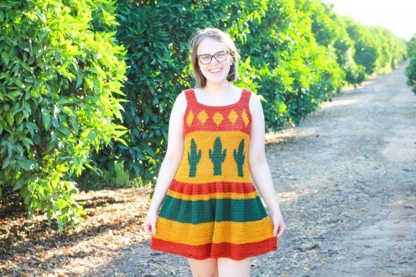 Desert Cactus Crochet Top Free Pattern