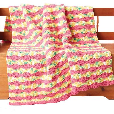 Free Crochet Summer Waves Blanket Pattern