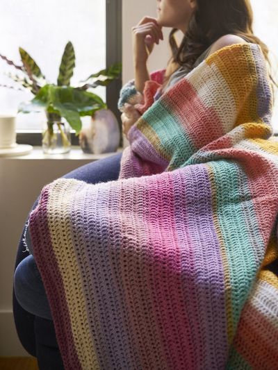 Beginner's Delight Crochet Afghan Free Pattern