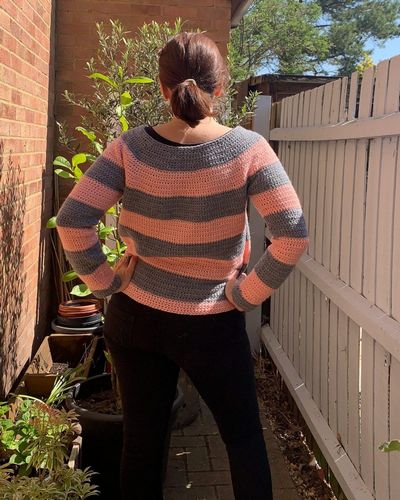 Beginner Friendly Crochet Top Down Sweater Pattern