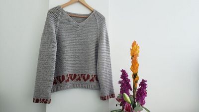 Free Crochet Bandia Cozy Sweater Pattern For Winter