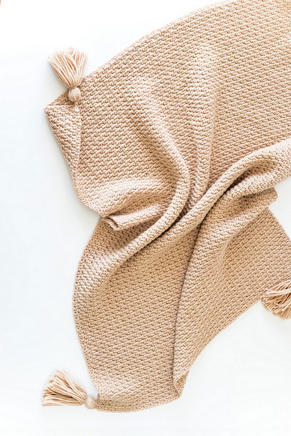 Crochet Sable Chunky Blanket Throw