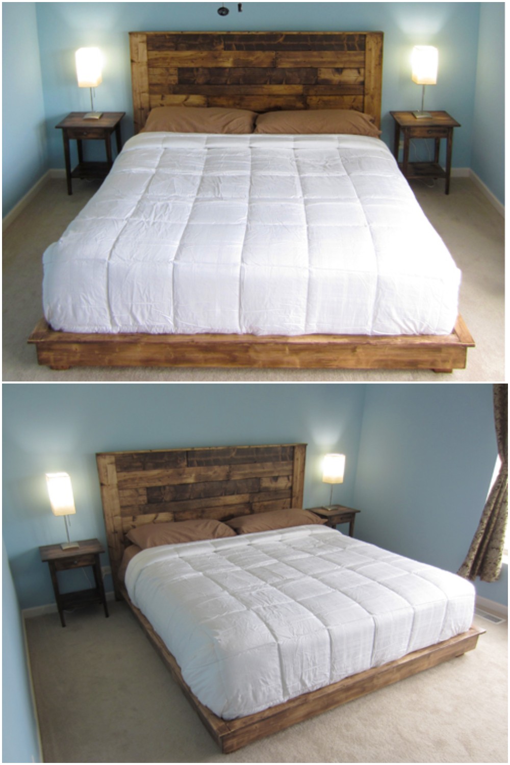 Build a King-Sized Pallet Headboard