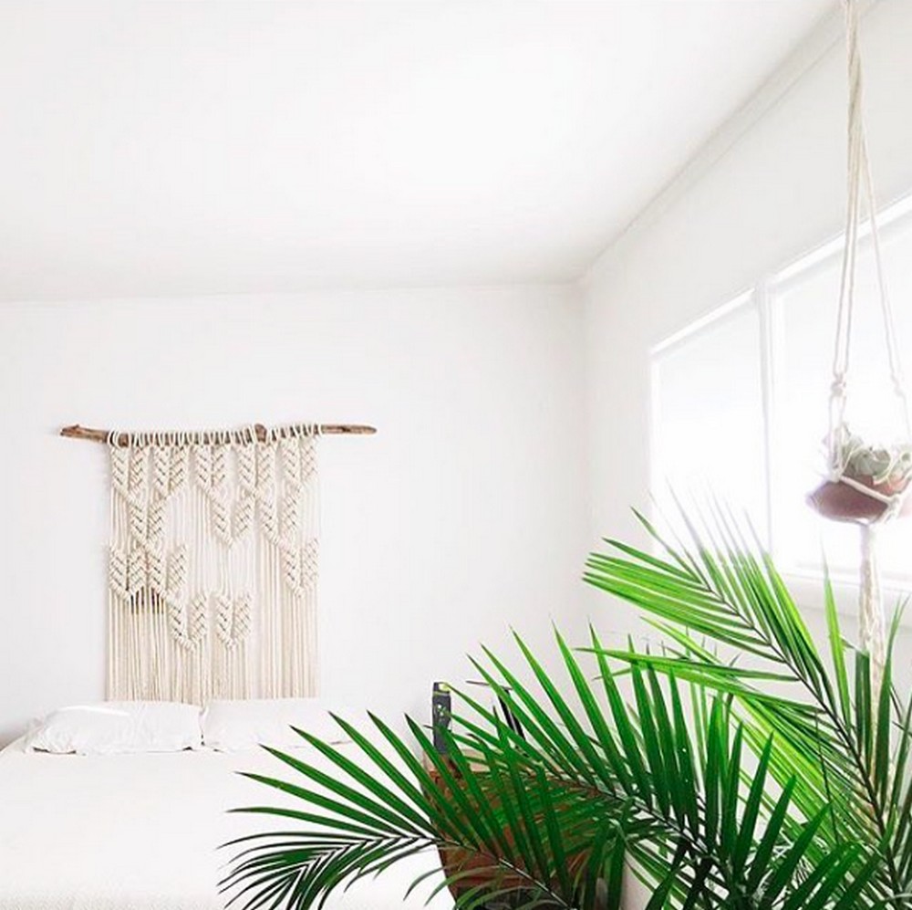 Custom Macrame Headboard For Rustic Modern Home