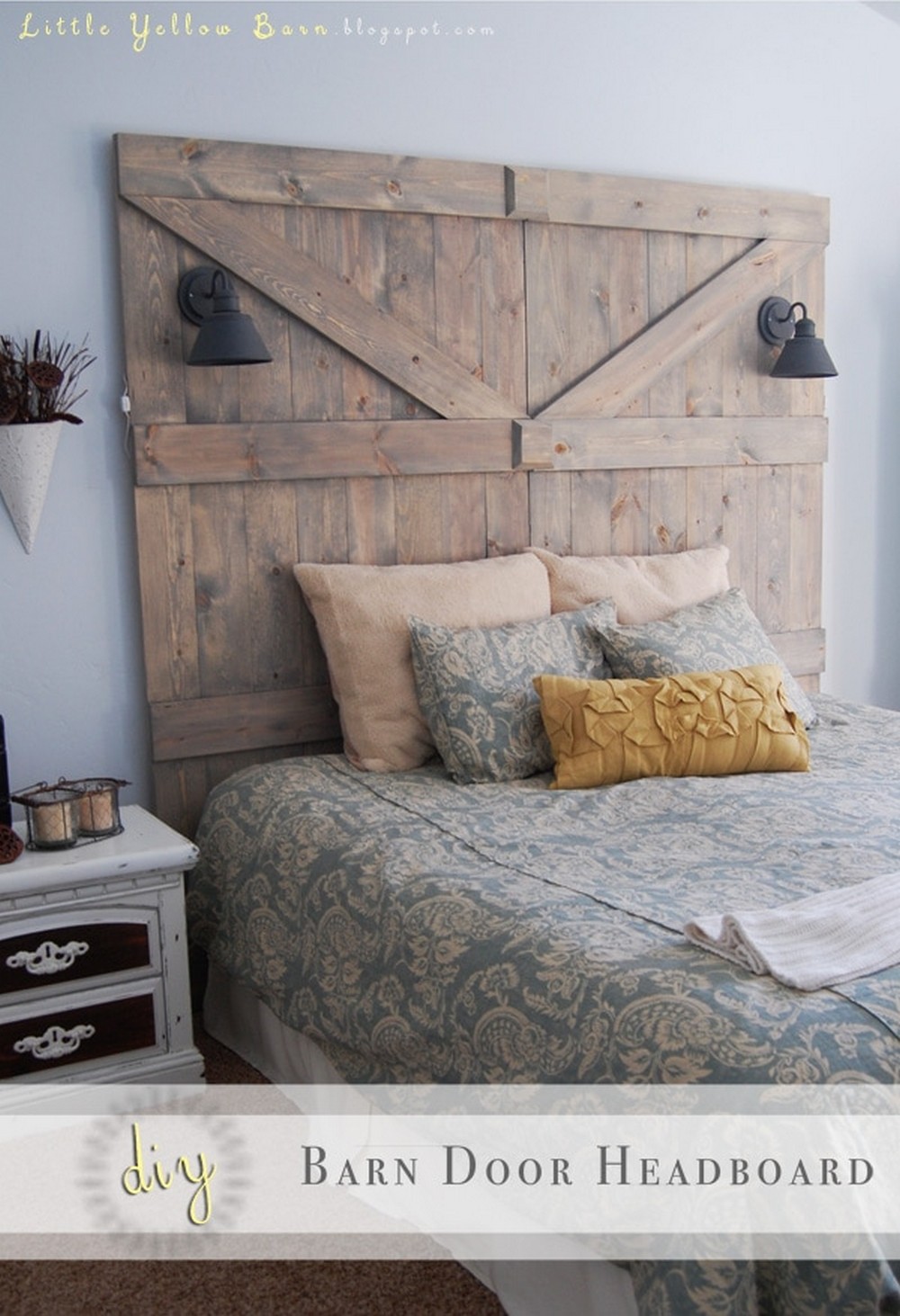 DIY Barn Door Headboard