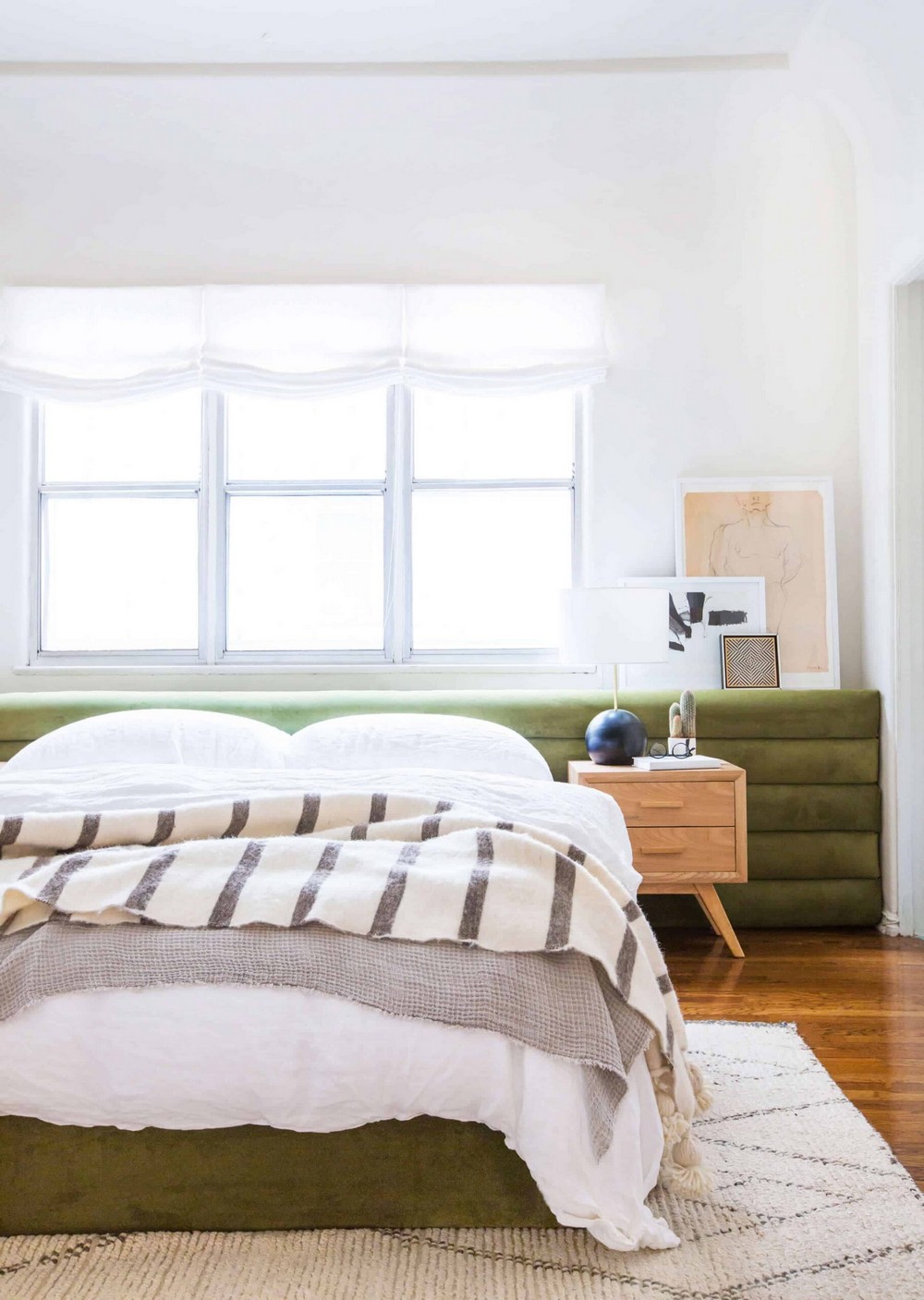 DIY Channel Tufted Headboard