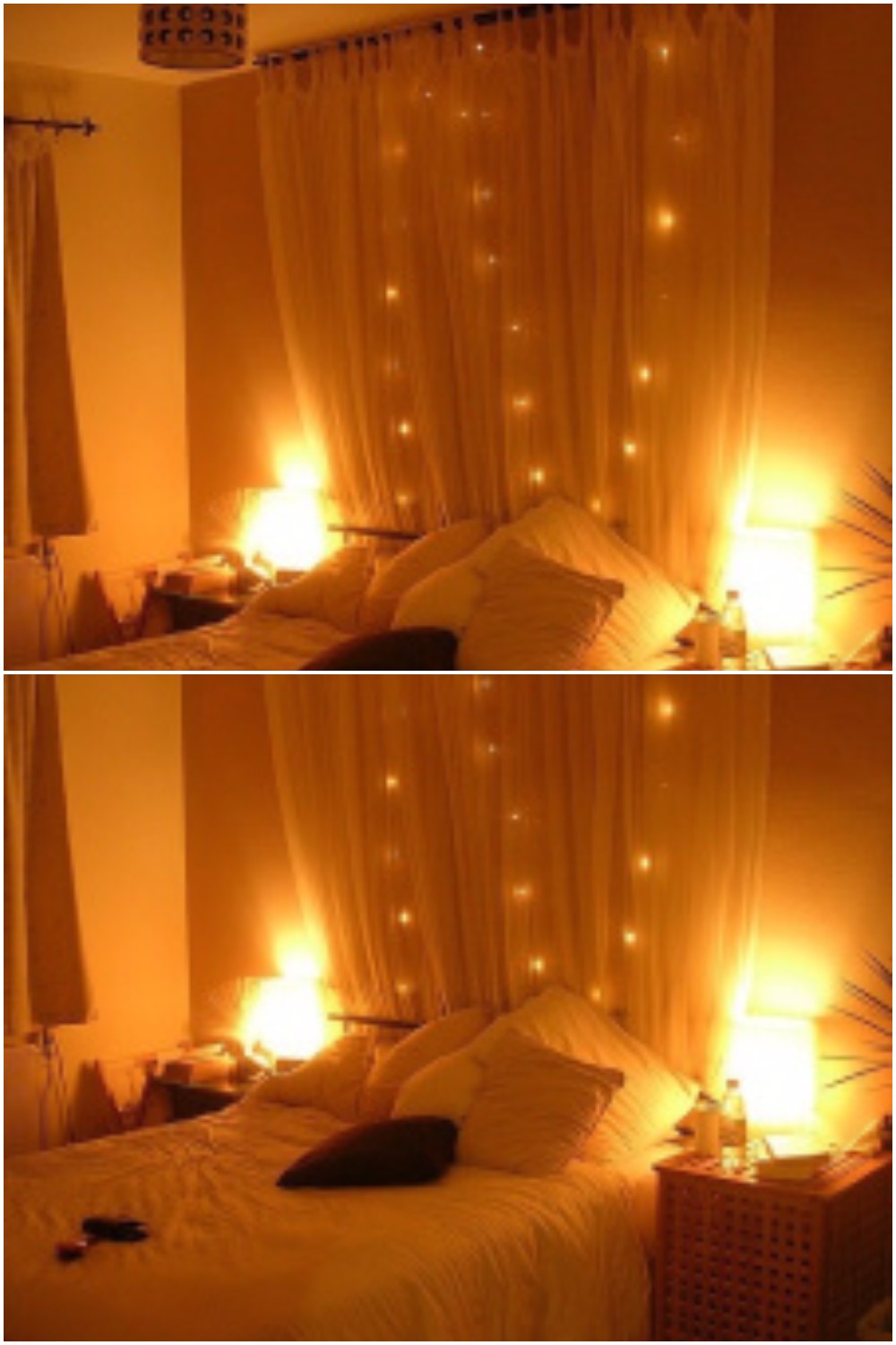 DIY Curtain Headboard