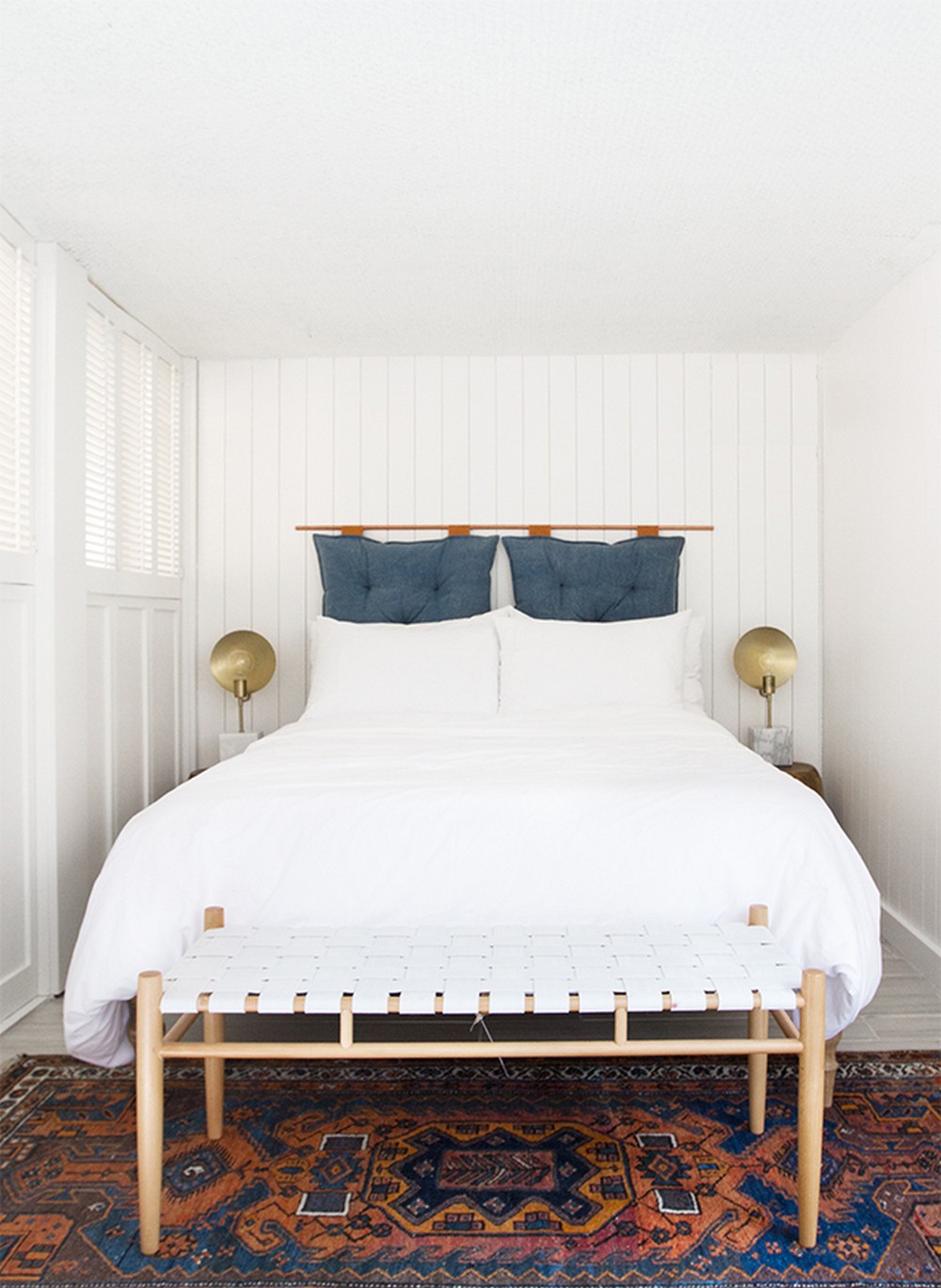 DIY Headboard Before & After Bedroom Tour