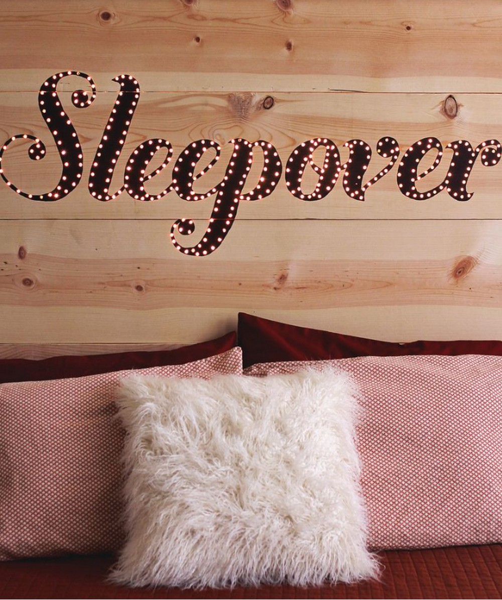 DIY Light Up Headboard