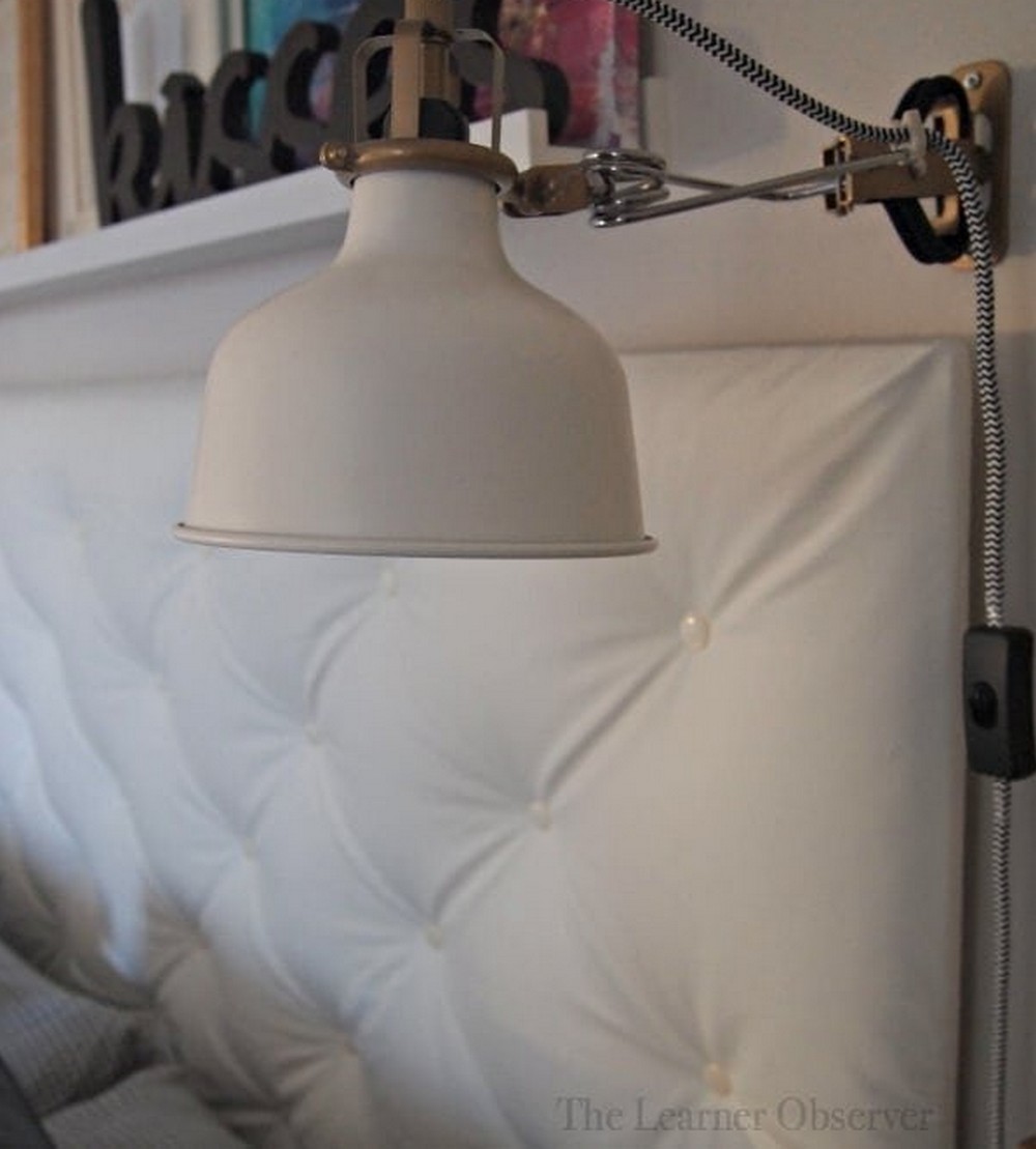 DIY Tufted Leather Headboard
