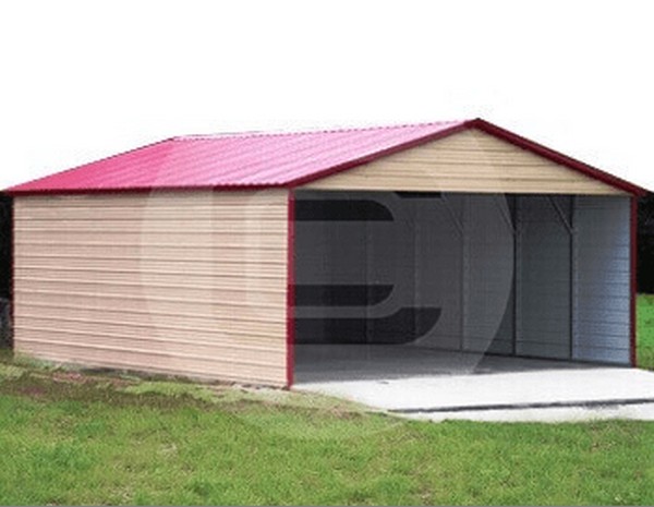 &frac12; Bay Storage Double Carport