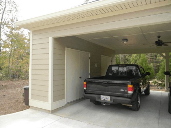 Carport with a 6&times;12 storage