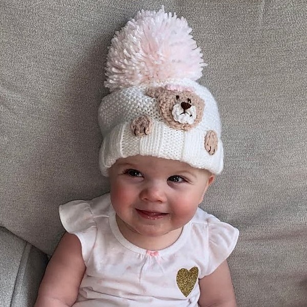 Crochet Peek A Boo Teddy Bear Hat Pattern