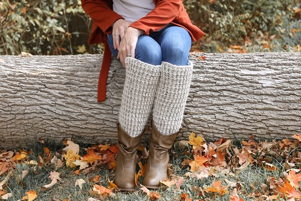 Crochet Ribbed Leg Warmers Pattern