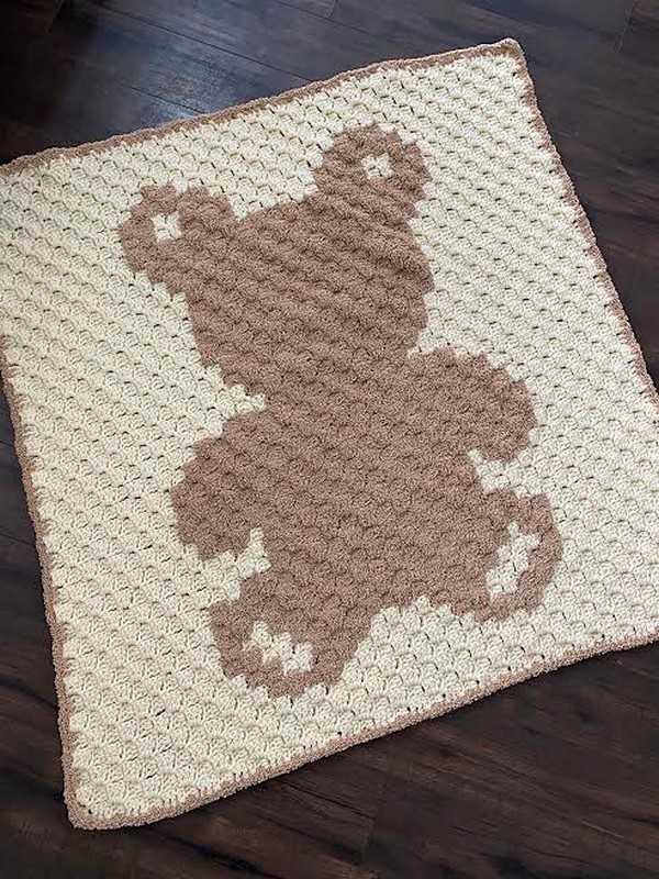 Crochet Teddy Bear Blanket Pattern