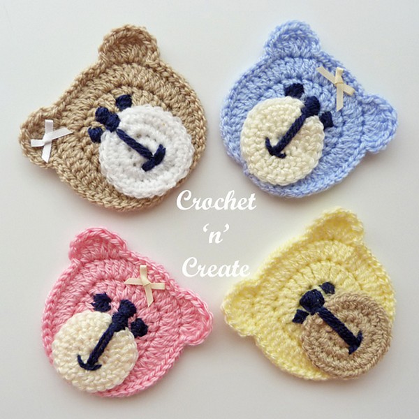 Crochet Teddy Bear Face Pattern