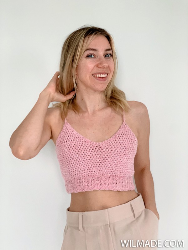 Crochet Velvet Crop Top Pattern