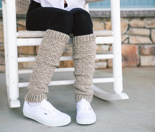 Slouchy Crochet Leg Warmers One Skein Wonder