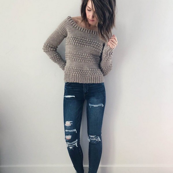 Crochet Pebble Creek Pullover Pattern
