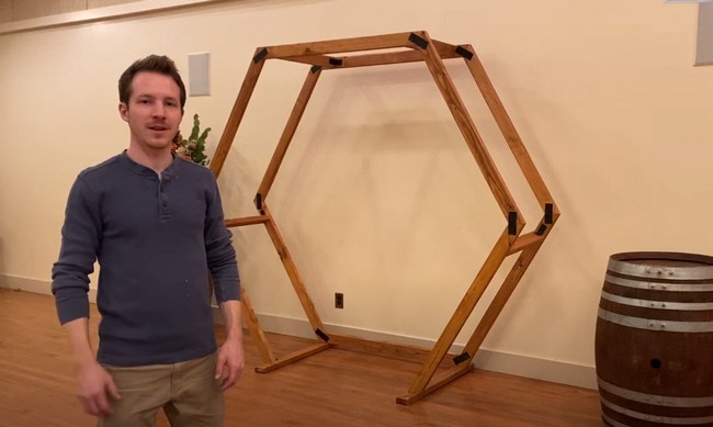 Hexagonal Wedding Arbor DIY