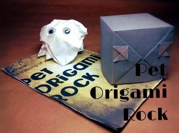 DIY Pet Origami Rock