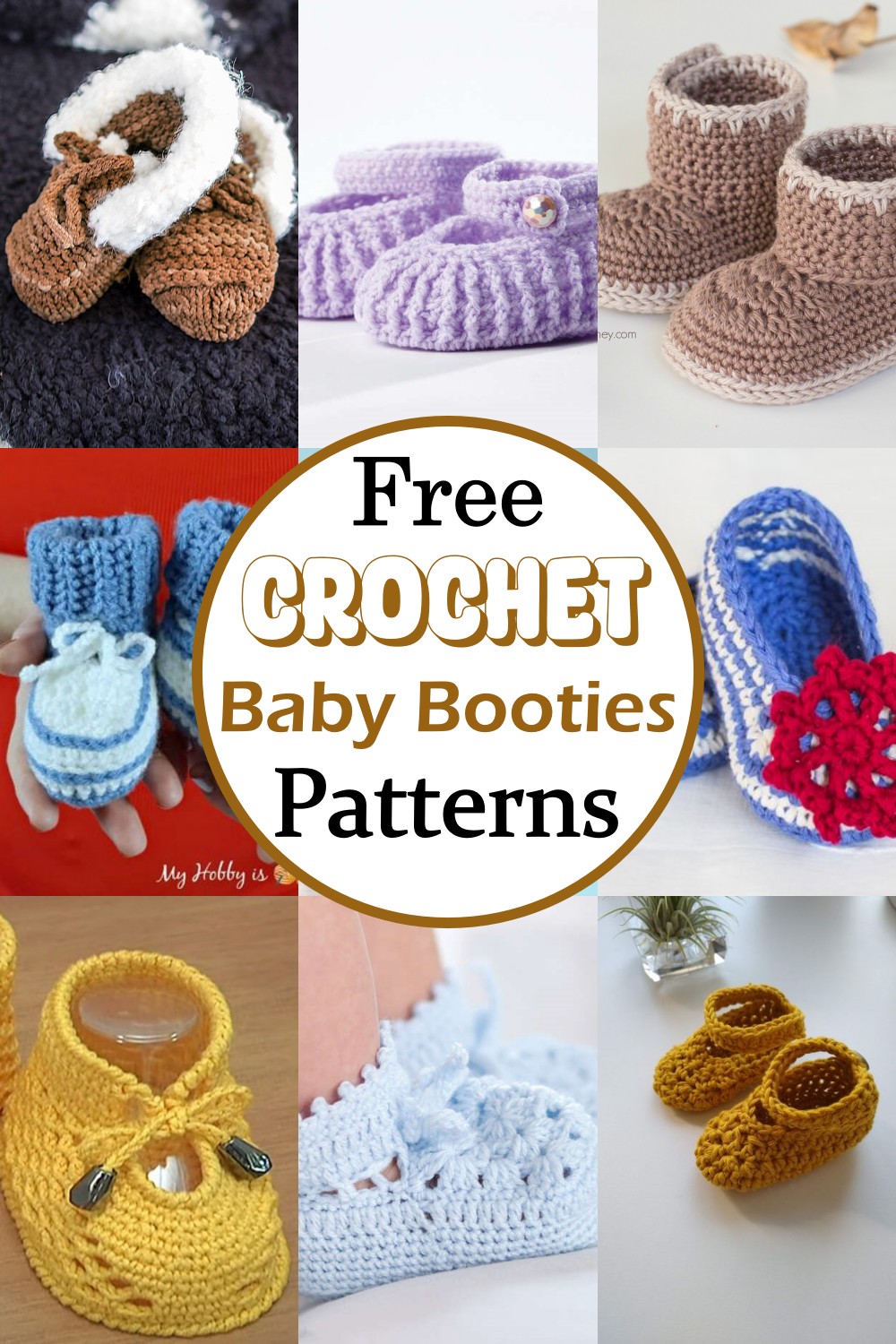 Free Crochet Baby Booties Patterns 1