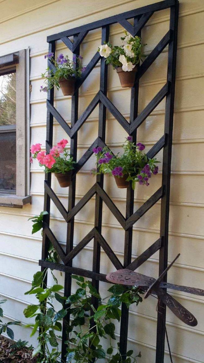 DIY Chevron Lattice