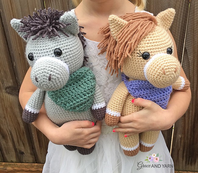 Amigurumi Horse and Donkey