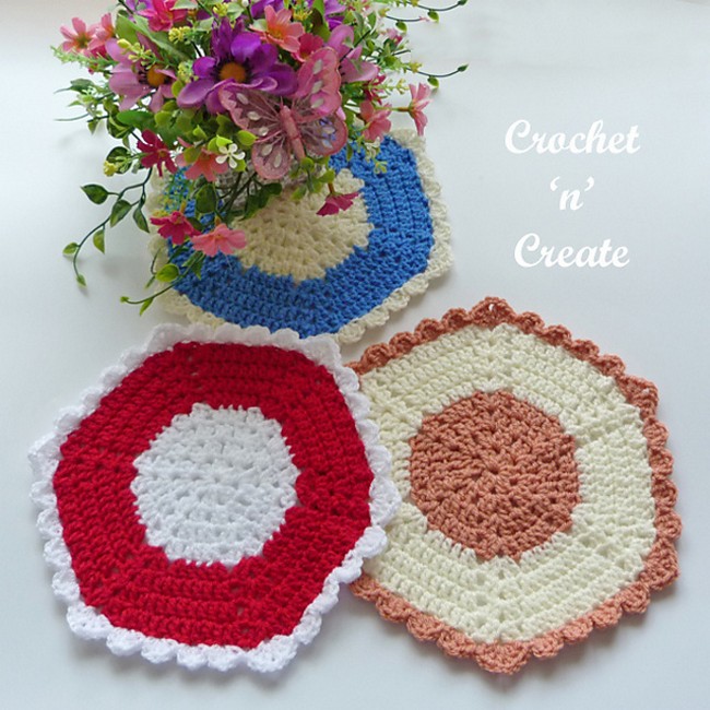 Hexagon Plant Pot Mat