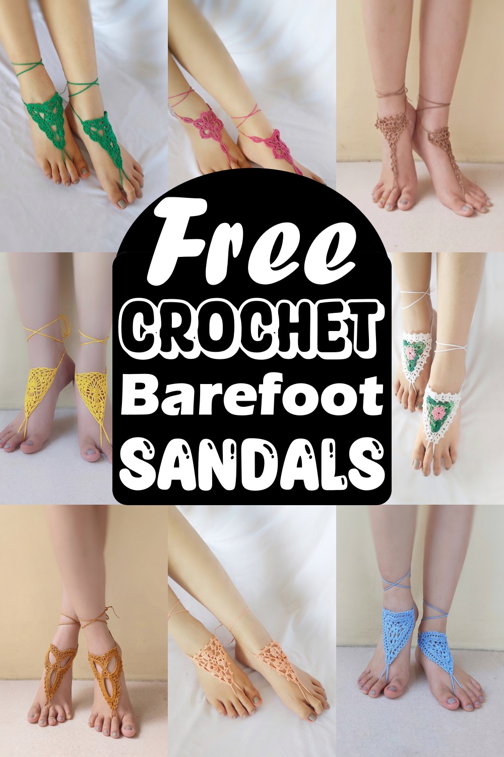 Crochet Barefoot Sandals Patterns 2