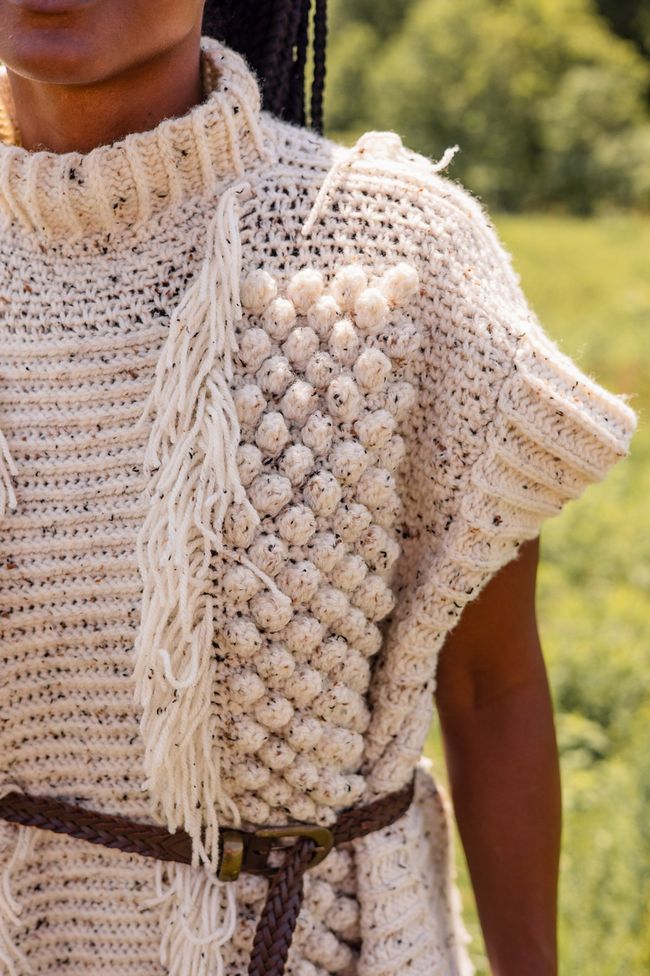 Crochet Skylark Fringe Poncho