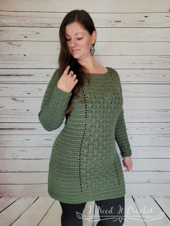 Double Cross Sweater Dress
