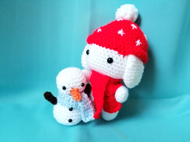 Snowbunny Amigurumi Free Pattern