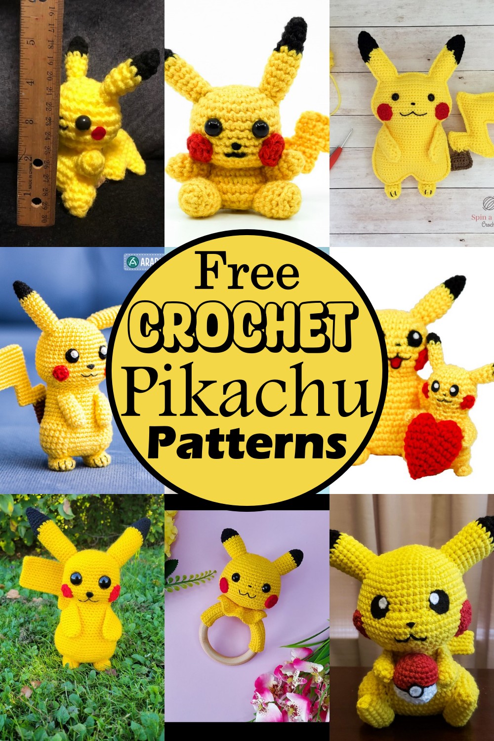 Free Crochet Pikachu Amigurumi Patterns 1
