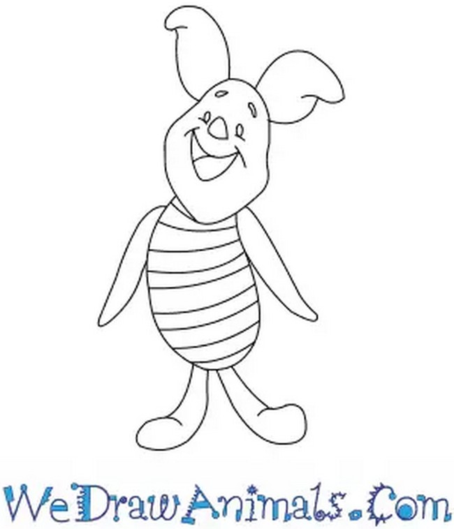 How To Draw Piglet From Winnie The Pooh