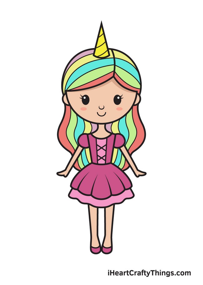 How To Draw A Unicorn Girl