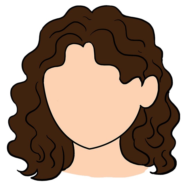  How To Draw Curly Hair 1